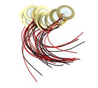 E-outstanding 15PCS 10mm Piezo Disc Transducer Contact Microphone Trigger Sound Sensor with 4 Inches Wires for Acoustic Instrument