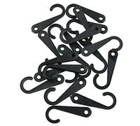 E-outstanding 500pcs Sock Display Hooks 1 3/4 Inch Plastic J-Hooks for Sock Hat Underwear Hanging, Black