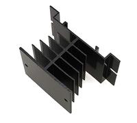 E-outstanding Heat Sink Black Aluminum Alloy Heat Sink SSR Dissipation One Single Phase Solid State Relay Radiator 10DA-40DA