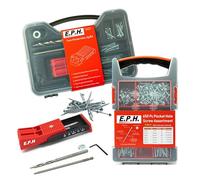 E.P.H. 2 Port Pocket Hole Jig Start kit with 650 Assorted Screws EPH650CASE & ETPHJCC in one kit