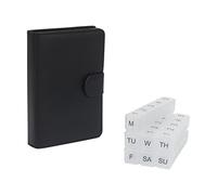 e-Pill 5 Times a Day x 7 Day Large Weekly Pill Organizer, Vitamin and Medicine Pill Box - with Discreet Case (Clear)