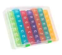 e-Pill 7 Times a Day x 7 Day Clear Weekly Pill Organizer, Vitamin, and Medicine Pillbox (Rainbow)