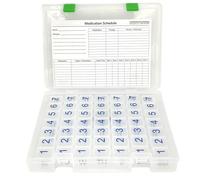 e-Pill 7 Times a Day x 7 Day Clear Weekly Pill Organizer, Vitamin, and Medicine Pillbox with Clear Case