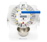 e-Pill MedTime Station - Locked Automatic Pill Dispenser with Tipper Base, 6 Alarm Settings - Transparent Clear Cover
