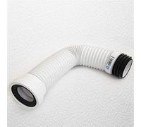 E-PLUMB VIVA Long Flexible Connector Back To Wall Close Coupled Pan WC Toilet Waste 300-750 mm 110 mmt (FOR SALE TOILET PAN CONNECTOR)