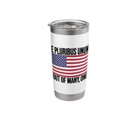 E Pluribus Unum USA Flag Stainless Steel Insulated Tumbler