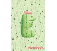 E: Pretty kawaii succulents Letter E Initial Monogram Notebook For Botany Students ,Plant Biologists and phytologists . Small Notebook For Work, ... (Lined Notebook 6x9, 120 Pages,Glossy Cover)