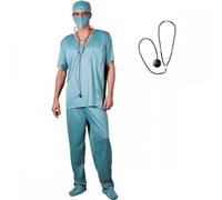 E.R Surgeon - Adult Costume + Stethoscope XL