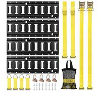 E Rail Tie Down Kit - Trailer Hitches & Anchors, Load Control System - 4 Rails (16" Rails) & E Track Accessory Kit - Trailer Accessories & Accessories