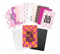 E-Reader Cardstock Paper Inserts for Clear Case | 12 pk 4.88 x 6.73” inches Paper White 11th Generation 6.8" Screen Compatible Put Behind Case Colorful Floral Designs Change Out (Design Mix 12)