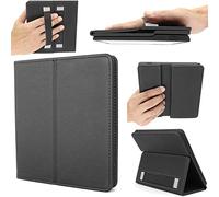 E-Reader Case for Kindle Oasis 10th Generation-2019 and 9th Generation-2017 Released PU Leather Cover H01 - Black