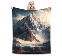 E-RIDES 150x200CM Mountains Blanket Throw, Soft & Cozy for Adults & Kids, Unique Birthday Gift Blanket, Perfect Home Decor Blanket, Ideal for Couch, Bed, Office, Travel, All Seasons