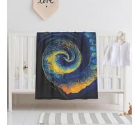 E-RIDES 76x100CM Small Blanket - Grand Mo-style Starry Sky Blanket Throw for Nursery, Toddlers and Pets, Cozy and Warm, Ideal for Cribs and Pet Beds - Perfect Newborn Baby Gift