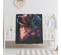 E-RIDES 76x100CM Small Blanket Throw - Dog Print Throw Blanket for Nursery, Toddlers and Pets, Cozy and Warm, Ideal for Cribs and Pet Beds - Perfect Newborn Baby Gift
