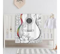 E-RIDES 76x100CM Small Flannel Blanket, Blue Heart Blanket for Babies, Kids, Cat, Dog, Travel - Lightweight Blanket for Couch, Bed, Car, and Stroller, Idea Birthday Gift