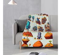 E-RIDES 76x100CM Small Flannel Blanket, Wind Rock Palace Blanket for Babies, Kids, Cat, Dog, Travel - Lightweight Blanket for Couch, Bed, Car, and Stroller, Idea Birthday Gift