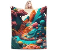 E-RIDES Dazzling Dreamland Blanket 150x200CM, Soft & Cozy for Adults & Kids, Unique Birthday Gift, Perfect Home Decor, Ideal for Couch, Bed, Office, Travel, All Seasons