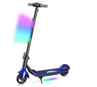E-RIDES Electric Scooter,6'' Foldable Electric Scooters,Colorful Lights Kids Electric Scooters Max 8Mph,3-5 Miles of Range,Electric Scooter Kids LED Display, E Scooter (NavyBlue)