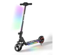 E-RIDES Patinete Eléctrico para Niños, Plegable 6-12 Años, Patinete Infantil con Pantalla LED, Alcance de 5-8 KM, Luces LED de Colores, Altura y Velocidad Ajustables, Regalo Ideal para Niños