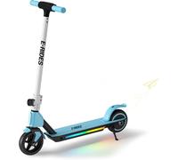 E-RIDES S2 Electric Scooter for Kids, 24V 130W Kids Electric Scooter with 6.5" Tires,14km/h, 8km Range, Foldable Frame, 70kg Load,Dual Brakes, E Scooters 3 Speed Modes & LED Lights (Blue)