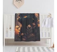 E-RIDES Small Blankt - Black Cat Blanket Throw for Nursery 76x100CM, Small Blanekt for Toddlers and Pets, Cozy and Warm, Ideal for Cat Lovers, Girls - Perfect Newborn Baby Gift