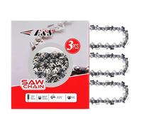 E & S 3 Pack Chain Saw Chain 20 Inch .063" Gauge 0.325" Pitch 81 Drive Links, Semi Chisel 20 Inch Chainsaw Chain, Fits for Stihl MS271 Chain, Stihl MS290 Replacement Chain