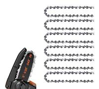 E & S 6 Pack 5 Inch Chainsaw Chain 0.30" Pitch .043" Gauge 28 Drive Links Semi-Chisel Chain Saw Chains for Oregon, Stihl, Husqvarna, Poulan, Craftsman, Greenworks and More Chainsaw Brands