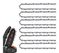 E & S 6 Pack 6 Inch Chainsaw Chain 1/4" Pitch .050" Gauge 42 Drive Links Semi-Chisel Chain Saw Chains for Oregon, Stihl, Husqvarna, Poulan, Craftsman, Greenworks and More Chainsaw Brands