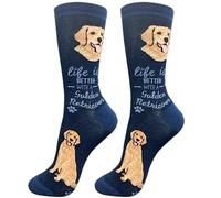 E&S Pets Pet Lover Socks - Dog & Cat Socks - Unisex Novelty Gifts, Golden Retriever, One Size