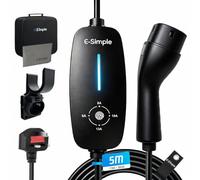 E-S1mple EV Charger 5M with 3 Pin UK Plug for Electric and Hybrid Vehicles