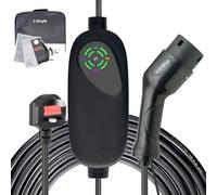 E-S1mple EV Charger Cable Type 2 to 3 Pin Plug 5M/16.4Ft [6/8/10/13A] 3KW Electric Car Charger 13A Type 2 Charging Cable 3 Pin EV Charger IP65 with Delay Timer for EVs and PHEVs