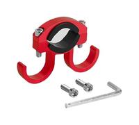 E-Scooter Hooks Portable Double Metal Helmet Rack Compatible With Xiaomi M365 Pro Mi3 Mi4 Compatible With Ninebot Max G30 Simple Hanger Hooks(Red)