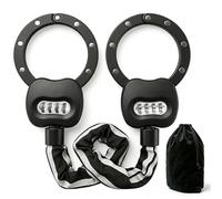 E Scooter Lock with Combination Code, Handcuff Lock, High Security, 10 cm Round Ring, 1.8 kg Heavy Bicycle Lock for Scooter, Motorcycle, Bicycle, E-Bike (90 cm)