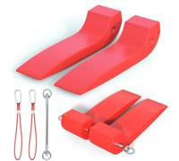 E-SDS Combinable Tire Skates 2 Pack Wider Towing Skates 4,000 lb Working Load Limit Towing Skates Tow Truck Skates for Flatbed Towing Truck Accessories(Red)