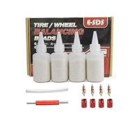 E-SDS Tire Balance Beads, Tire Beads for Balance, Tire/Wheel Balancing Beads for Car/RV/Truck/Motorcycle with Installation Tools (4oz x 4pk)