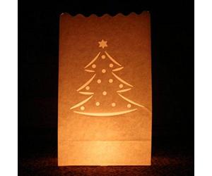 e-shop2door Candle Luminary Bags (Pack of 10) - Christmas Tree