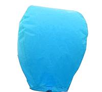 e-shop2door Pack of 5 Chinese Sky Flying Lanterns floating Khoom Fay Kong Ming(ECO Wirefree) (blue)