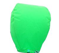 e-shop2door Pack of 5 Chinese Sky Flying Lanterns floating Khoom Fay Kong Ming(ECO Wirefree) (green)