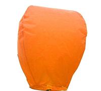e-shop2door Pack of 5 Chinese Sky Flying Lanterns floating Khoom Fay Kong Ming(ECO Wirefree) (orange)