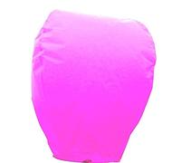 e-shop2door Pack of 5 Chinese Sky Flying Lanterns floating Khoom Fay Kong Ming(ECO Wirefree) (pink)