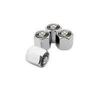 (E-Silver, E-Silver) Car Tyre Stem Airtight Dust Cover Wheel Tire Valve Caps for Jaguar F-Type