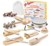 E-SMARTER Kids Musical Instruments 13pcs, Percussion Instruments Music Enlightenment, Montessori Musical Toys Maracas, Musical Toys for Boys and Girls, Kids Birthday Gift