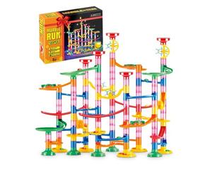 E-SMARTER Marble Run 133p, Marble Rush with Exquisite Packaging, Construction Building Blocks Toys, Educational Building Block Toy for Kids Age 3+