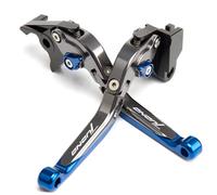 E-SPEEDMTC for Aprilia Tuono V4 1100RR/ Factory/Tuono 660 Modified CNC Aluminum Alloy 6-Stage Length Adjustable Foldable Brake Clutch Lever Accessories (Blue)