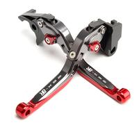E-SPEEDMTC for Suzuki GSX-8R 2024 Modified CNC Aluminum Alloy Length Adjustable Foldable Brake Clutch Lever Accessories (Red)