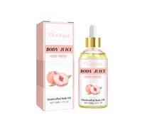 E-ssencia Scented Juicy Body Oil, Moisturizing Body Oil, Juicy Body Oil, Handcrafted Moisturizing Nourishing Skin Body Oil for Men and Women. (1, Peach flavor)