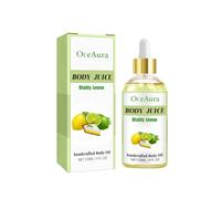 E-ssencia Scented Juicy Body Oil, Moisturizing Body Oil, Juicy Body Oil, Handcrafted Moisturizing Nourishing Skin Body Oil for Men and Women. (1, Lemon flavor)