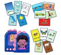 E-STIP Talking Flash Cards for Toddlers to Encourage Words and Sentences 3 4 5 6 Year Old|Early Year Educational Toys for Toddlers, Montessori Learning Flash Card Reading Machine with 165 Cards