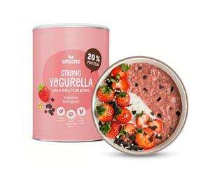 E® Strong Yogurella | High Protein Bowl Mit Erdbeere, Haferghurt & Schokochips | 12g Protein pro Portion | 100% Natürlich, Vegan & Ohne Raffinierten Zucker | Einfache Zubereitung | 400g