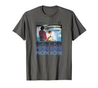 E.T. And Elliott Phone Home Spaceship Poster T-Shirt